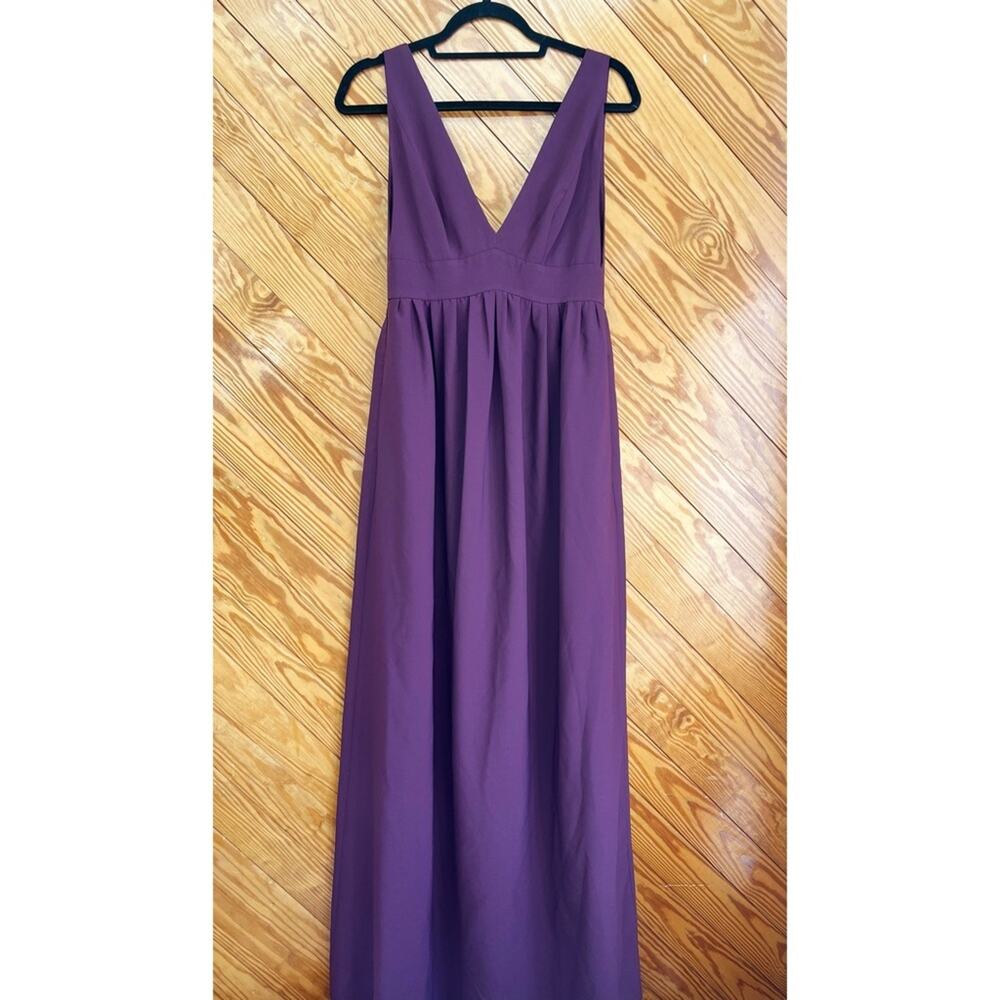 BHLDN Anthropologie x Jill Stuart V Neck Maxi Dress Gown